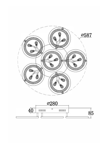 Потолочный светильник Freya FR10017CL-L92W фото 13