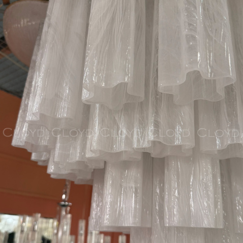 Люстра Cloyd ANNO-B C7 / Ø58 см - латунь светл. - стекло белые облака (арт.11648) фото 3