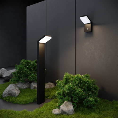 Ландшафтный светодиодный светильник Sensor IP54 1542 TECHNO LED черный фото 3