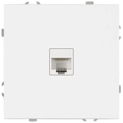 Розетка ЭРА Galaxy 15-3107-08 информационная RJ45 IP20 белый матовый Б0070750