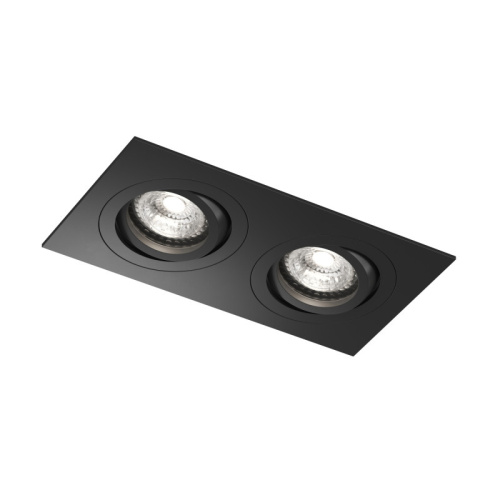 Встраиваемый влагозащищённый светильник HYDRO, IP44, 2?15 Вт LED макс., GU10, алюминий, чёрный фото 6