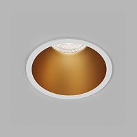 DK3026-WG Встраиваемый светильник, IP 20, 10 Вт, GU5.3, LED, белый/золотой, пластик
