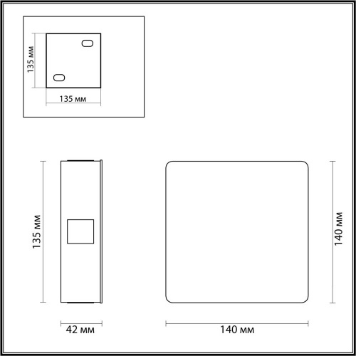 Настенный светодиодный светильник Odeon Light Hightech Vista 4259/8WL фото 6