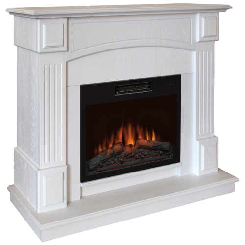 Каминокомплект CAROLINA/БОСТОН Береза белая с очагом Электроочаг KENDAL/КЕНДАЛ 24 фото 2