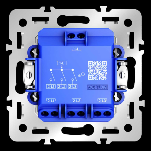 Механизм выключателя трехклавишного 10А, S70 Voltum VLS0301M фото 3 Механизм выключателя трехклавишного 10А, S70 Voltum VLS0301M фото 3