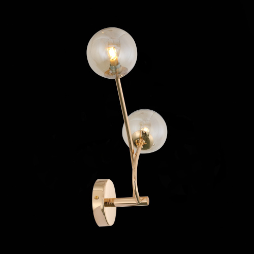 SL435.201.02 Бра ST-Luce Золотистый/Коньячный G9 2*3W PARLLAONE фото 5