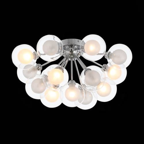 SL431.102.15 Люстра потолочная ST-Luce Хром/Прозрачный, Белый G9 15*5W DUALITA фото 5