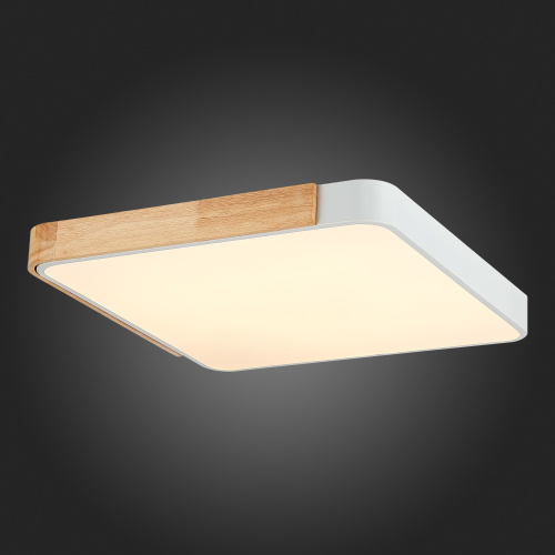 SLE201252-01 Светильник потолочный Белый, Светлое дерево/Белый LED 1*42W 3000K/4000K/6000K FESTA фото 5