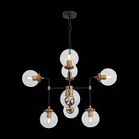 SL234.403.08 Люстра подвесная ST-Luce Черный, Золото/Прозрачный E27 8*40W VARIETA