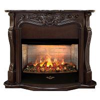 Каминокомплект ELLADA/ЭЛЛАДА Античный дуб с очагом Электроочаг FIRESTAR/ФАЕРСТАР 33