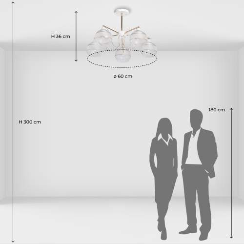 Люстра потолочная De City Альфа 324018805 фото 2