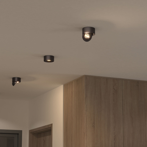 Накладной светодиодный светильник Glide черный жемчуг 25100/LED фото 2