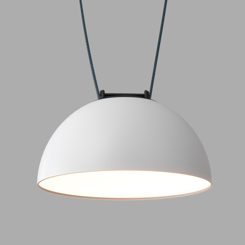 DK5560-WH+BK Cветильник для трека-ремня Belty, серия Flow, со светодиодом, D220*H117мм, 48V DC, 24W, RA90, 120°, 4000K, IP20, белый с черным, алюминий фото 3