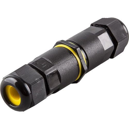 Соединитель-коннектор для проводов LD518, 2-контактный, водонепроницаемый, черный фото 2