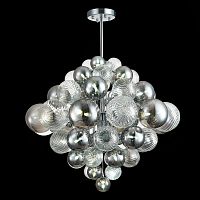 SL1124.103.29 Люстра подвесная ST-Luce Хром/Дымчатый, Прозрачный G9 29*5W 4000K VINETTO