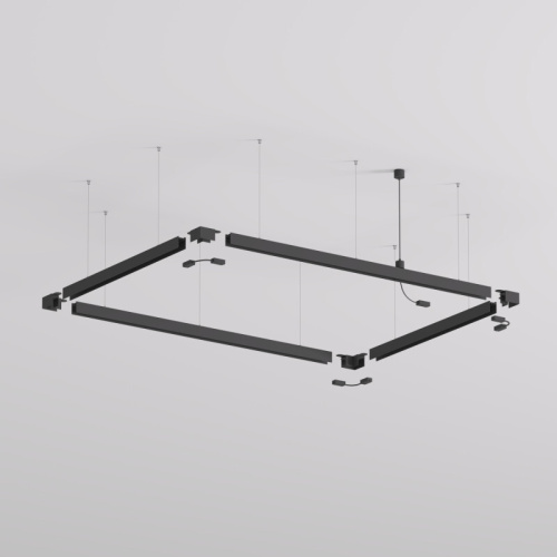 TR2127-BK Механический подвес для трека SMART BASE, IP20, 5м, черный, алюминий фото 2