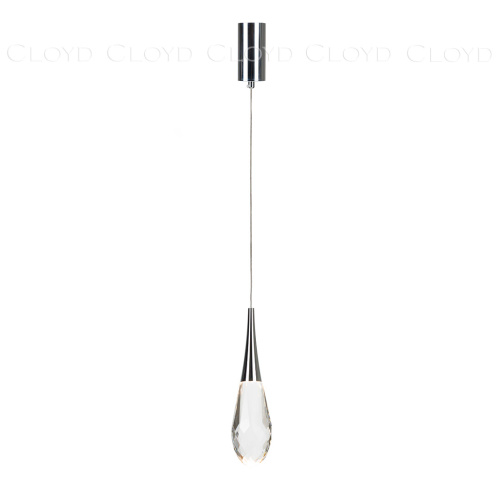 Подвесной светильник Cloyd IONIC P1 / выс. 32 см - хром (арт.11565)