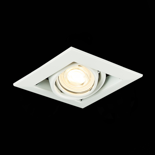 ST250.558.01 Св-к встр. Черный, Белый GU10 1*50W  IP20 L126xW126xH70 220V Без ламп Встраиваемые светильники фото 8