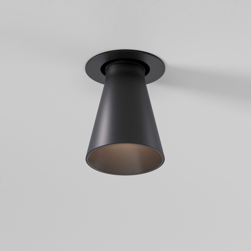 светильник встраиваемый с антибликовой решеткой Bell 8W 3000K черный 25097/LED фото 6