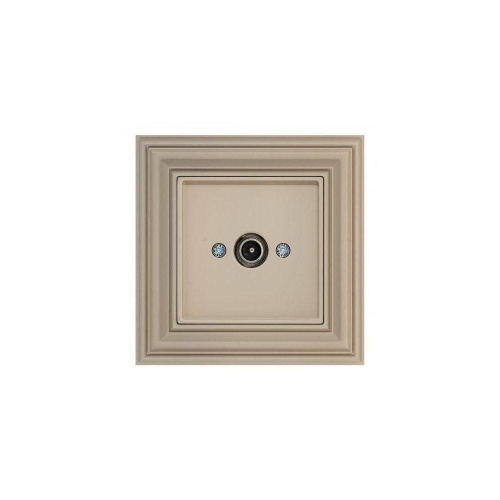 ТВ-розетка оконечная Liregus Retro кремовый омбре 29-127