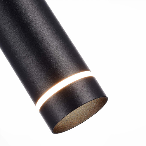 ST115.433.12 Светильник подвесной Черный LED 1*12W 3000K 936Lm Ra>90 120° IP20 D80xH300 165-265V Подвесные светильники фото 2