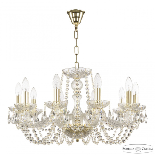Люстра хрустальная 119/10/240 G Bohemia Ivele Crystal (Богемия Ивеле Кристалл)