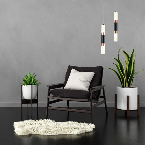 Подвесной светильник Escada 10217/1 LED*8W Black/Gold фото 5