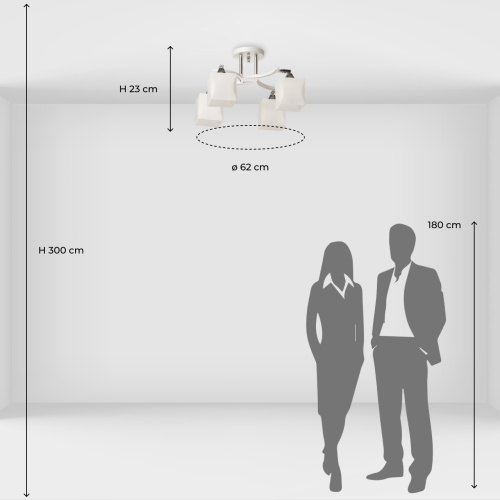 Потолочный светильник De City Тетро 673018004 фото 2