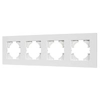 Рамка пластиковая FRM-PERIO-PL-4-WH Arlight 049758