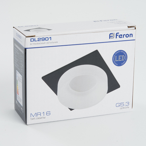 Светильник встраиваемый Feron DL2901 потолочный MR16 G5.3 черный фото 7