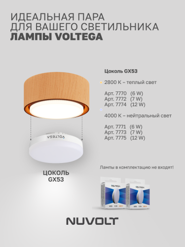 Потолочный светильник NUVOLT LDL-008RW фото 18