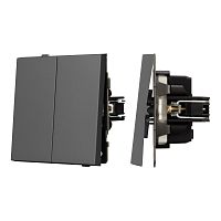 Механизм выключателя управления шторами SWT-TENDO-MKR2-SFPL-GR (230V, 10A) Arlight 054328