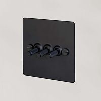 Выключатель 3G Toggle Black