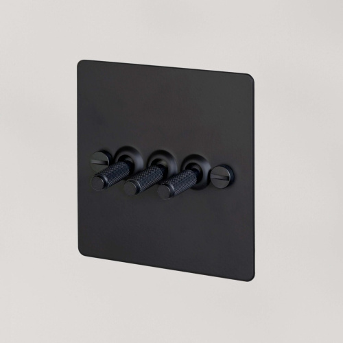 Выключатель 3G Toggle Black