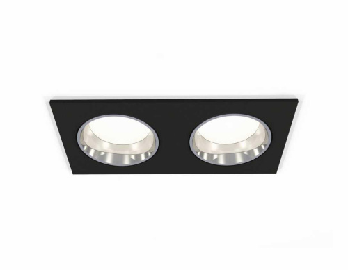 Комплект встраиваемого светильника Ambrella light Techno Spot XC6526003 SBK/PSL черный песок/серебро полированное (C6526, N6112)