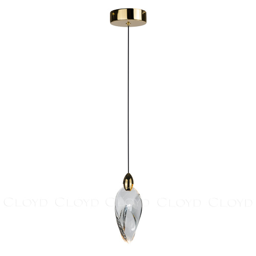 Подвесной светильник Cloyd GLOCK-A P1 / Ø8 см - золото (арт.12604)