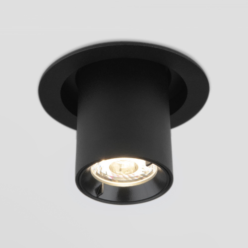 Встраиваемый точечный светодиодный светильник 9917 LED 10W 4200K черный матовый фото 3