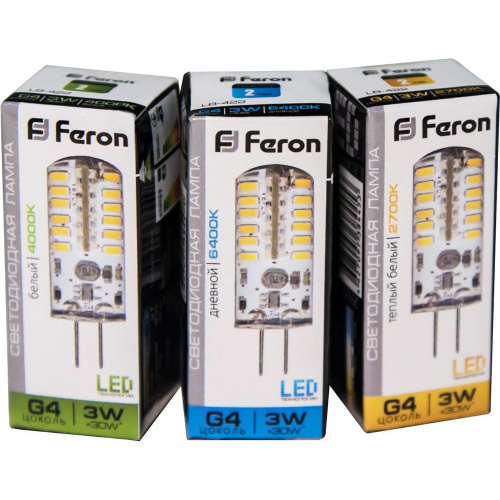 Лампа светодиодная Feron LB-422 G4 3W 12V  4000K фото 3