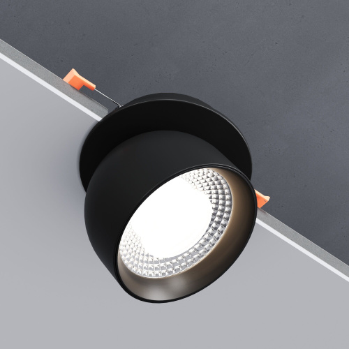 Светильник встраиваемый поворотный светодиодный Uno 8W 4000K черный 25092/LED фото 4