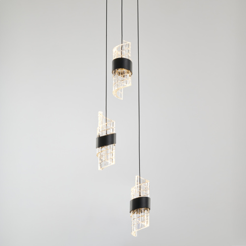 Подвесной светильник MD23001022-3A matt black фото 3