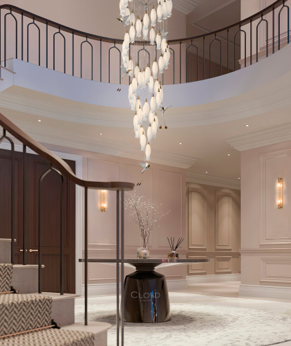 Люстра Cloyd ARGANA C60 / выс. 293 см - керамика - E14 - белый (арт.11240) фото 4