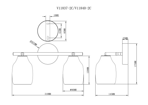 Спот Moderli V11840-2C Adalina фото 4