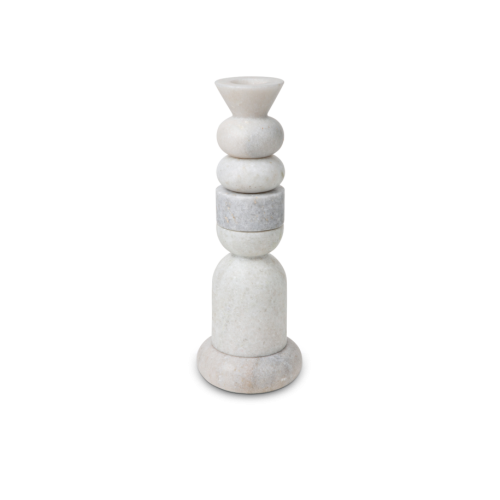 Подсвечник Stone Stacking white фото 2