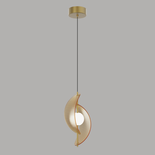 Подвесной светильник MD24030035-1A brass/amber фото 4