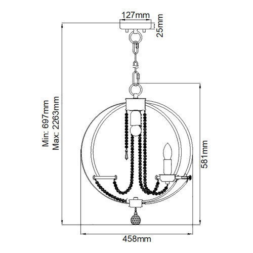 Люстра  Elstead Lighting, Арт. CASSIE4 фото 5