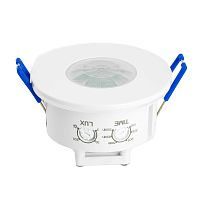 Датчик движения и освещенности 1200W 8m 120°(гориз.) 360°(верт.) белый, SEN55, артикул 51519