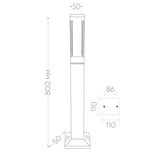 Светильник уличный светодиодный Feron DH603, 5W, 250Lm, 4000K, черный фото 6