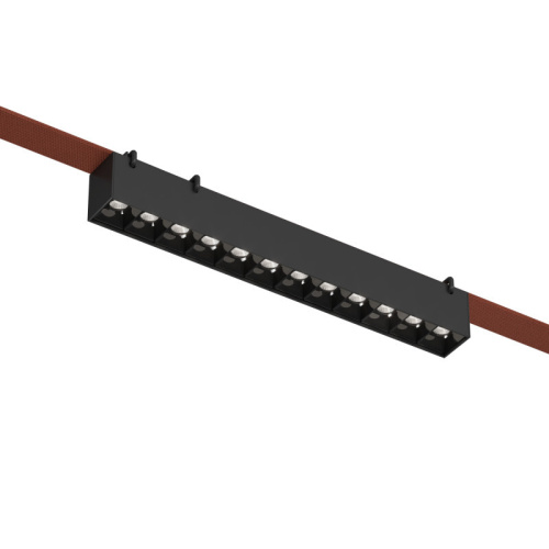 DK5670-BK Cветильник для трека-ремня Belty Smart, серия Grill, со светодиодом, L323*W40*H45мм, 48V DC, 12W, RA90, 24°, 2700-6000K, IP20, черный, алюминий фото 2