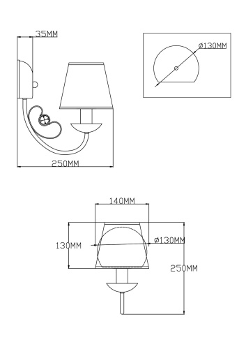 Бра Moderli V2490-1W Daniel фото 2 Бра Moderli V2490-1W Daniel фото 2