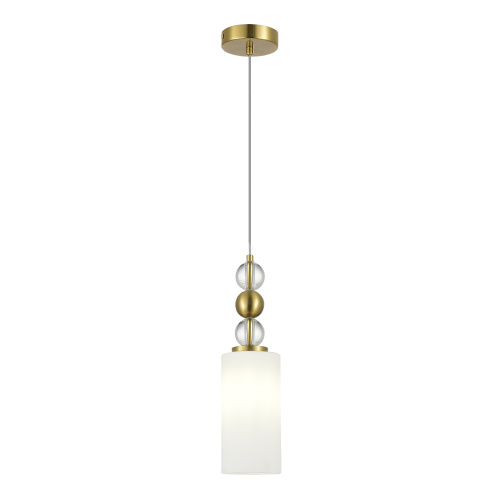 SL2003.303.01 Светильник подвесной ST-Luce латунь/белый E27 1*40W AURORA